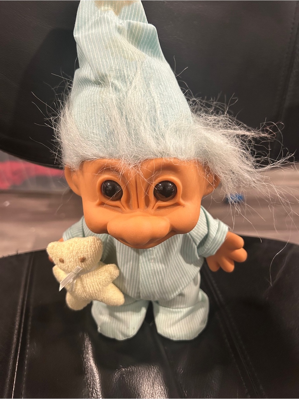 Trolls Light Blue-Haired Troll Doll with Cream Teddy - Trolls Brand